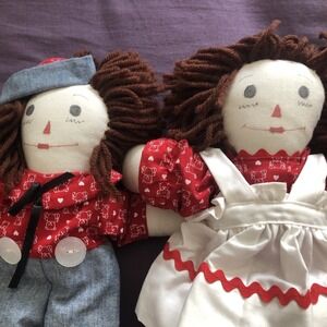 Raggedy Ann And Andy Dolls 14"